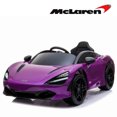 thumbnail image 1 of VOLTZ TOYS 12V Ride on Car for Kids, Mclaren 720S with Remote Control, Leather Seat, Butterfly Doors, Bluetooth MP3 and LED Lights, Licensed Model (Purple), 1 of 9