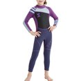 thumbnail image 1 of Niños con traje de baño Cuello redondo Bañador de una pieza Traje de baño Elástico para niñas Nylon Surfing Ropa Traje de baño para nadar Buceo Púrpura S sidaley OD003305-11, 1 of 7