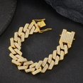 thumbnail image 3 of 20mm Punk Hip Hip Iced Out Miami Cuban Link Chain Choker Necklace Bicolor Rhinestones Paved Heavy Chunky Neck Jewelry Accessory, 3 of 6