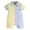 Light Yellow, variant on Nwiuh Newborn Baby Boy Summer Clothes Short Sleeve Dress Shirt Romper Button Jumpsuit Gentleman One Piece Outfit (Light Yellow, 6-12 Months)