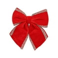 thumbnail image 1 of BINGLI Christmas Velvet Bow, 14 Inch Large Wreath Bow Christmas Tree Hanging Bow, Christmas Tree Bowknot Craft Bows, Christmas Tree Bowknot Props Party Favor, 1 of 6