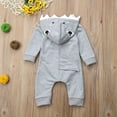 thumbnail image 6 of Newborn Infant Baby Boy Girl Clothes Shark Romper Hooded Cotton Warm Jumpsuit, 6 of 6