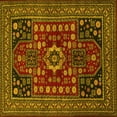 thumbnail image 1 of Ahgly Company Indoor Square Persian Yellow Traditional Area Rugs, 7' Square, 1 of 4