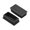 Black 50mm x 25mm, variant on Plastic Plug End Caps, 28mm x 28mm Square Furniture Table Chair Legs 4Pcs