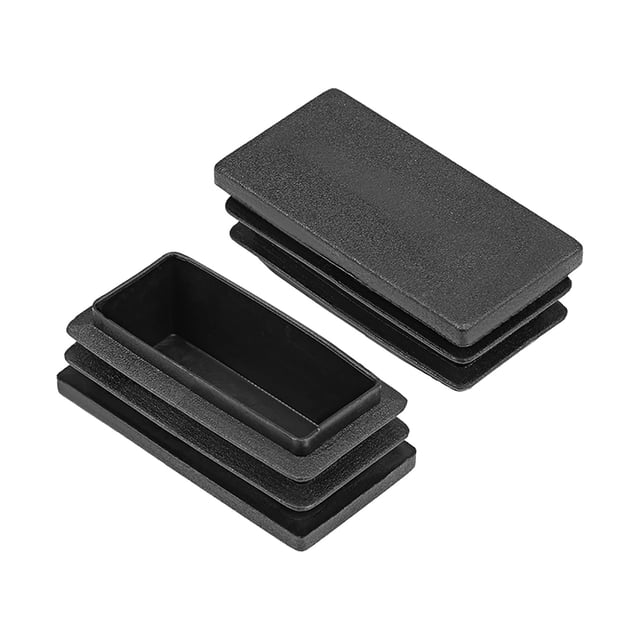 Tapas de extremo de enchufe de plástico, 50mm x 25mm para patas de muebles de mesa y sillas 4Pcs