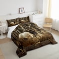 thumbnail image 3 of Erosebridal Rustic Deer Comforter Set for Cabin Lodge Vintage Elk Moose Antlers Bedding Set Queen Size Farmhouse Woodland Quilt Hunting Animal Duvet Insert with 2 Pillowcase Home Room Decor, 3 of 6