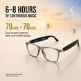 thumbnail image 4 of Genxenon Bluetooth Glasses with Photochromic Lenses for Men and Women,Open Ear Audio,Smart Glasses with Speakers,Modern Square Photochromic Sunglasses,Suitable Fand Meetings and Offices, 4 of 10