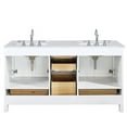 thumbnail image 4 of Design Element Valentino 60" Double Sink Vanity in White, 4 of 5