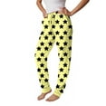 thumbnail image 4 of Fabrcox S-3xl Joggers Women's Pajamas Bottoms Plus Size Heart Printed Drawstring Pajama Pants with Pockets Casual Trendy Cozy Sleepwear Bottoms Yellow L, 4 of 4