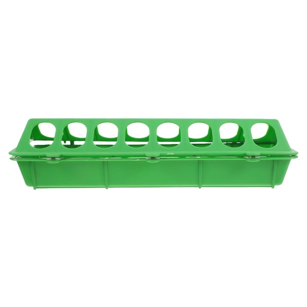 Comedero para pollitos con tapa abatible para aves de corral, sin desperdicios, para codornices pequeñas, palomas, pollos, loros y aves de corral.