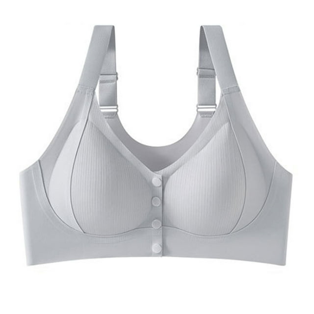 HongQid Women's Bra Seamless Stretch Wireless Front Closure Comfort Bra