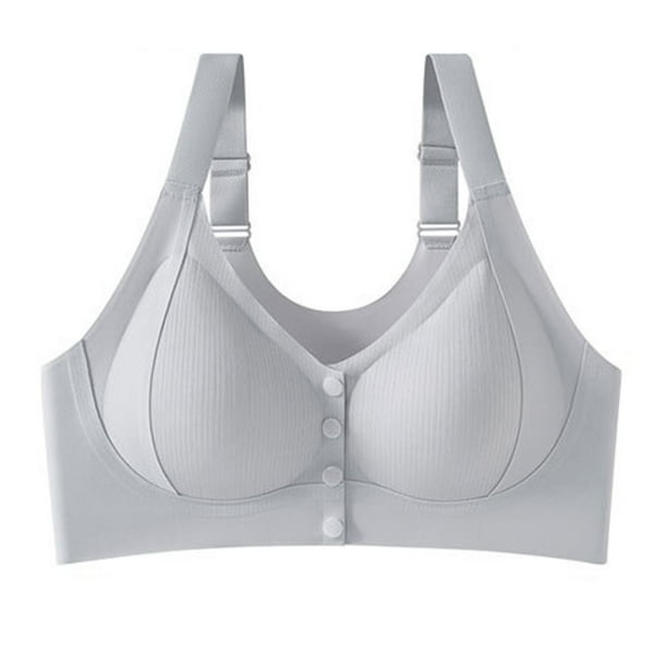 HongQid Women's Bra Seamless Stretch Wireless Front Closure Comfort Bra