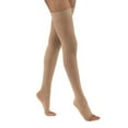 thumbnail image 2 of Jobst UltraSheer 15-20 Open Toe Thigh High Compression Stockings w/Dot Band Black Large, 2 of 3