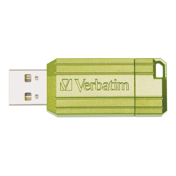 annoncere areal dissipation Verbatim PinStripe USB Drive - USB flash drive - 16 GB - USB 2.0 -  eucalyptus green - Walmart.com