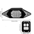 thumbnail image 4 of Control Remoto Inalámbrico Bicicleta Luz Trasera Trasera Carga Usb Señales De Giro De Bicicleta Luz De Advertencia De Seguridad Sweethay VI012603-00, 4 of 6