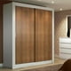 thumbnail image 2 of Ropero Closet Madesa Dallas 2 Puertas Corredizas 2 Cajones Blanco/Marrón, 2 of 5