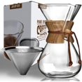 thumbnail image 1 of fafa-Pour Cafetière à Filtre avec Filtres en Acier Inoxydable 304 8 Tasses, 1 of 4