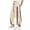 Khaki#03, variant on Wide Leg Sweatpants Women 2026 Lightweight Drawstring Contrast Color Casual Pants Elastic Waisted Trendy Baggy Pants Stripe Y2k with Pockets Beige M