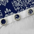 thumbnail image 4 of Manfei Female Men White Damask Blackout Curtains Set of 2 (52x84 Each),Bohemian Hippie Window Curtains,Boho Traditional Flower Curtains and Drapes,Luxury Bedroom Decor, 4 of 6