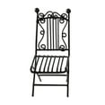 thumbnail image 3 of Conjunto de muebles en miniatura 1:12 Sunnimix Silla Negra accesorio de hierro forjado, 3 of 7