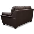thumbnail image 4 of Love Seat de Piel Genuina ConfortoPiel  Genova Chocolate, 4 of 6