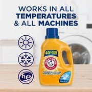 Arm & Hammer Clean Burst, 50 Loads Liquid Laundry Detergent, 50 Fl oz