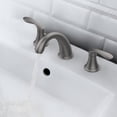 thumbnail image 3 of Bathroom Sink Faucet, 8 inch 3 Hole 2 Handle Widespread Faucet with Stainless Steel Pop Up Drain and Hose, 3 of 6
