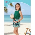 thumbnail image 3 of Conjunto de ropa PATPAT para niñas de verano, tallas 9-10, color verde, 3 of 7