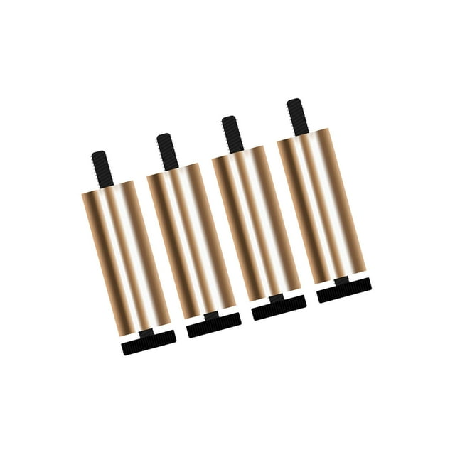 4x Sofa Feet Metal Furniture Legs Rustproof Adjustable Height Support Leg for Furniture Modern Style Replacement Couch Legs for Table Chair , gold 12cm