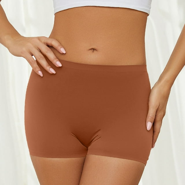 Culottes Taille Haute Unies Sans Coutures pour Femmes pour un Confort Quotidien, Culottes de Base pour Femmes