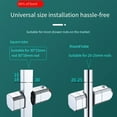 thumbnail image 4 of JINGT Universal 15mm-30mm Chrome Shower Rail Head Slider Bar Holder Adjustable Bracket, 4 of 8