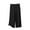 Black, variant on Bovxnpu Summer Womens Plus Size Pants, Women Casual Wide Leg Jeans, Women's Capris Casual Solid Color Elastic Waist Straight Leg Pants XXL