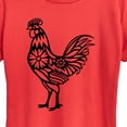 thumbnail image 2 of Instant Message - Floral Rooster - Women's Short Sleeve Graphic T-Shirt, 2 of 6