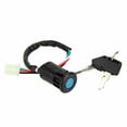 thumbnail image 1 of Interruptor de encendido for motocicleta, 1 x 2 llaves, 4 cables de cobre y goma, ajuste universal for 50, 70, 90, 110, 125, 150, 250 cc, 1 of 6