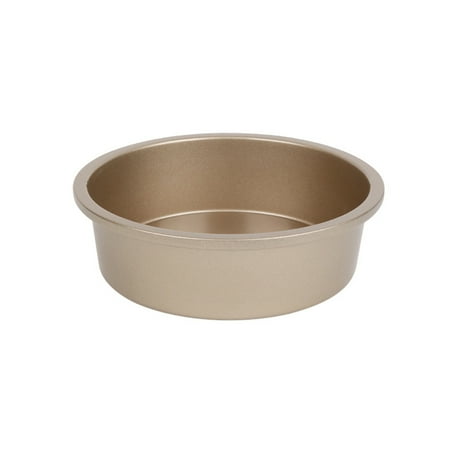 

JWF Mall 2Pcs 6 Inch Large Capacity Food Grade Carbon Steel Roasting Pan Non-Stick Square Round Deep Baking Pan Household Supplies