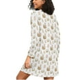 thumbnail image 2 of joogoo Easter Rabbit Women's Long Sleeve Nightgown Sleepwear S, 2 of 8