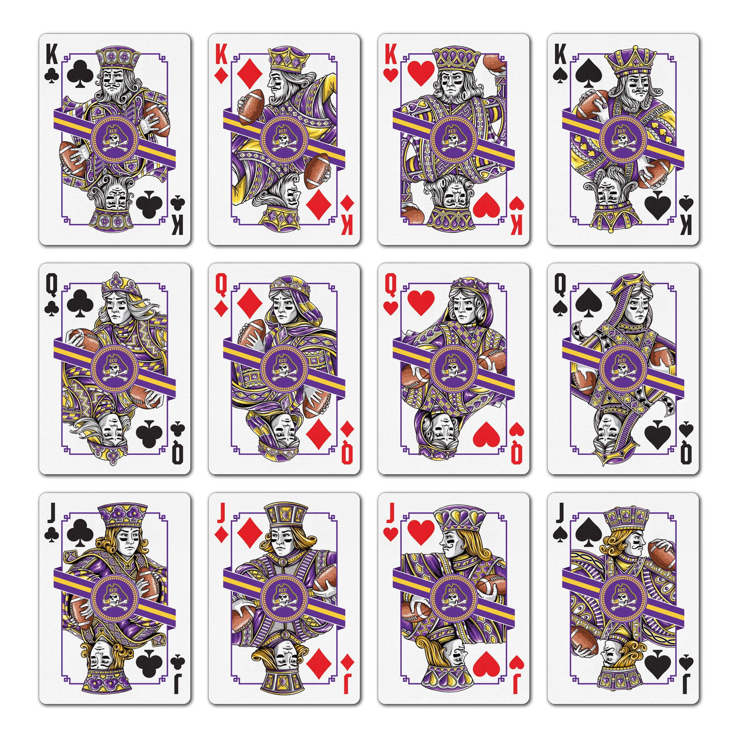 YouTheFan NCAA East Carolina Pirates Classic Series Playing Cards
