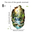 thumbnail image 3 of 3D Broken Wall Underwater World Bathroom Wall Sticker, Self-Adhesive Removable Decorative Mural For & Teenager Bedroom Bathroom Living Room, Waterproof Nature Scene Wall, 3 of 6