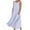 Blue, variant on Summer Dresses for Women Casual Linen Dress Sleeveless Flowy Maxi Sundress Solid Color Beach Tank Dress