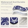 thumbnail image 2 of Coolnut Extra Large Outdoor Picnic Blanket, Blue Mexican Waterproof Beach Blanket Sand Free Foldable Picnic Mat for Camping,Park,Beach,Hiking, 2 of 6