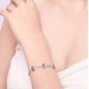 thumbnail image 4 of SZTXJ Purple butterfly bracelet for women in S925 sterling silver, pretty and charming wrist bracelet jewelry gift for teenage women (purple), 4 of 5