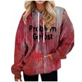 Siaonvr Scrub Daddy Women's Letter Printed Personality Long Sleeved