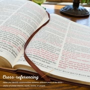 KJV Holy Bible, Super Giant Print Faux Leather Red Letter Edition - Ribbon Marker, King James Version, Pink/Gray (Hardcover)