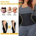 thumbnail image 5 of POP CLOSETS High Quality Upgrade Waist Trainer for Women Underbust Waist Corsets Cincher Sport Girdle Seamless Hourglass Body Shaper Hooks, 5 of 7