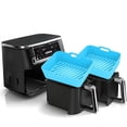 thumbnail image 1 of Doublures en Silicone pour Friteuse à Air Chaud, 2 Pcs Doublures Réutilisables en Silicone pour Friteuse à Air Carrées, Accessoires de Four pour Friteuses à Air Sûrs pour les Aliments, Remplacement du Papier Parchemin Inflammable, Casseroles de Plaque de Cuisson en Silicone, 1 of 6