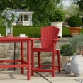 thumbnail image 3 of Wildridge Classic 3-Piece 36" High Counter Set, Cardinal Red - Outdoor Weather Resistant Recycled Plastic Furniture for Patio, 3 of 6
