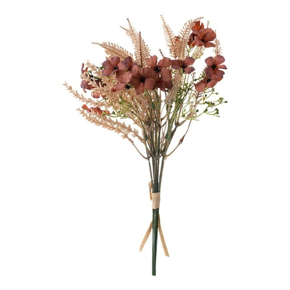 ZMKIAG Artificial Fake Flowers Plants Silk Flower Arrangements Wedding Bouquets Decorations Plastic Floral Table Centerpieces for Home Kitchen Garden Party Décor
