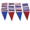 thumbnail image 4 of Red Blue Silver/White National Day Patriotic Triangle Flag, 4 of 5