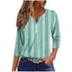 thumbnail image 2 of Fiudx Ofertas Flash Artículos En Oferta Blusa de Manga 3/4 Corta Estampada a La Moda para Mujer, Blusa Informal con Cuello Redondo, 2 of 5