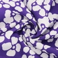 thumbnail image 4 of Puntoco Vestido De Manga Corta Con Cuello En V, Estampado Floral Informal Para Mujer, Manga Abullonada, Lazo Fruncido, Sin Espalda, En Capas, Morado M, 4 of 9
